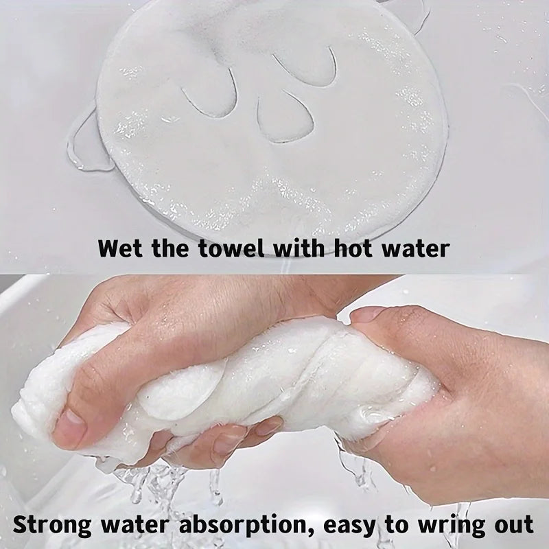 Three-Hole Face Washing Towel – Soft, Absorbent & Reusable