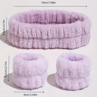 Coral Velvet Facial Hairband