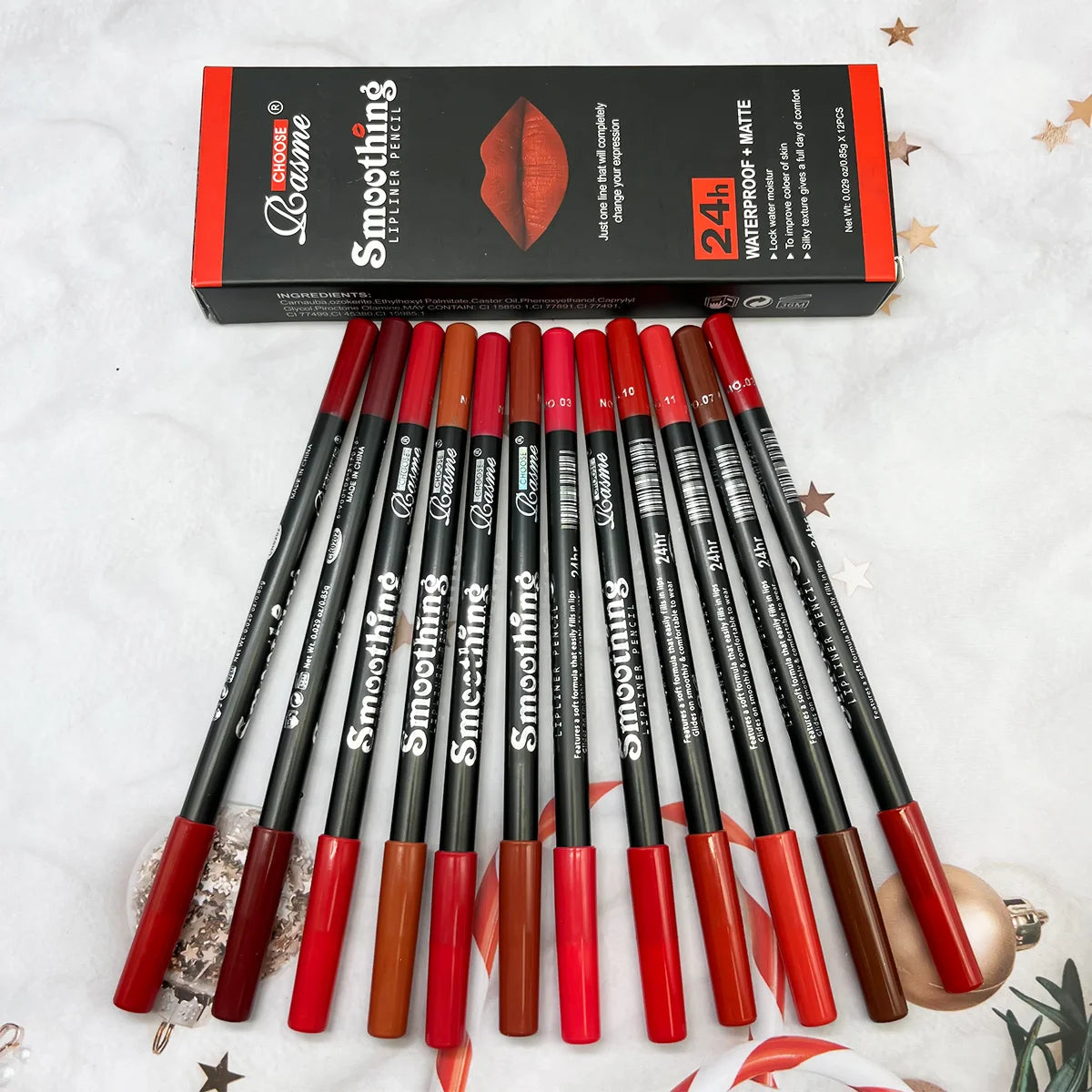12-Piece Long-Lasting Lipstick Set