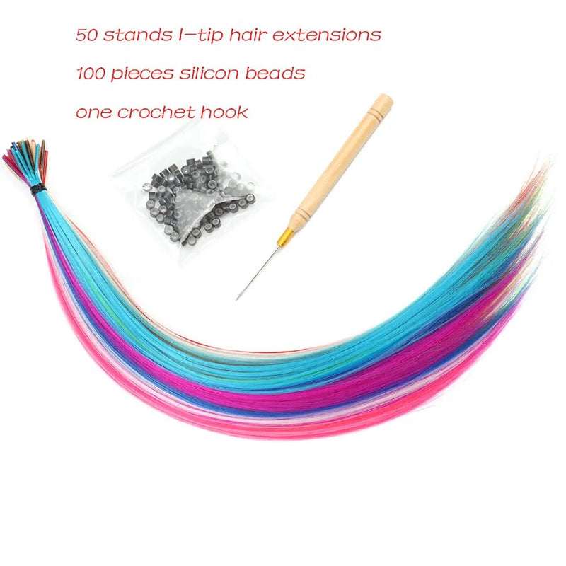 rainbow extensions hair  | Shopsglam
