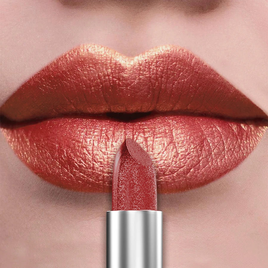 21-Color Bold & Intense Glitter Metallic Lipstick