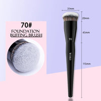 Flat Top Foundation Makeup Brush – Angled Synthetic Brush for Flawless Blending