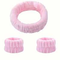 Coral Velvet Facial Hairband
