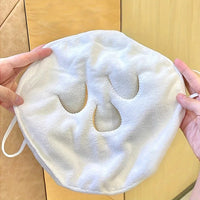 Three-Hole Face Washing Towel – Soft, Absorbent & Reusable