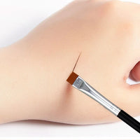 Flat Eyebrow Brush – Ultra-Thin Eyeliner & Brow