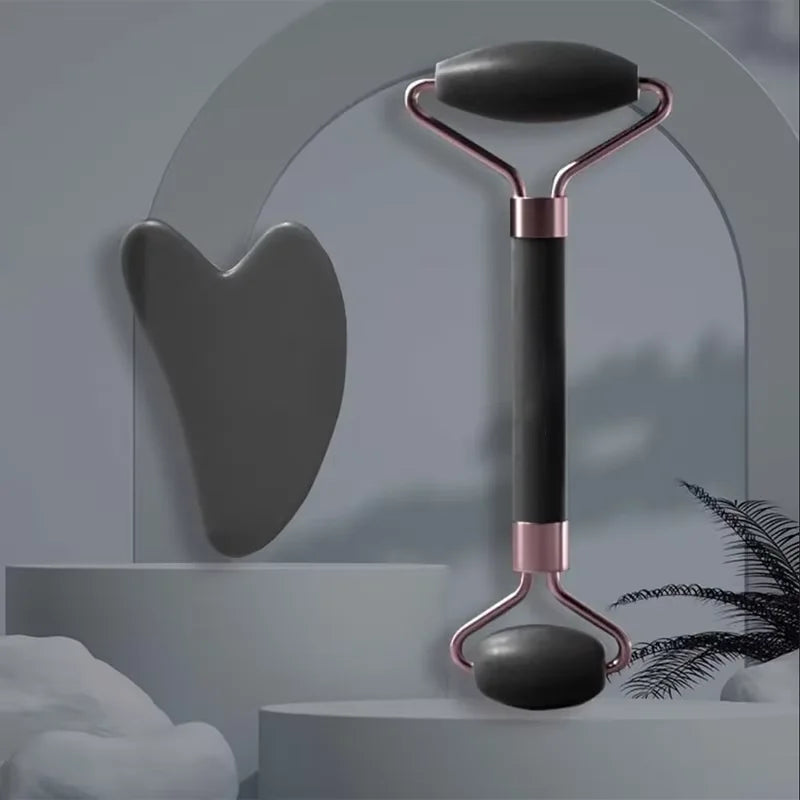 Roller & Gua Sha Facial Massage Set