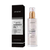 shimmer body oil on skin | shopsglam