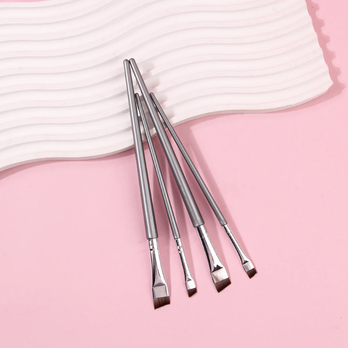 4PCS Liquid Eyeliner & Eyebrow Brush Set