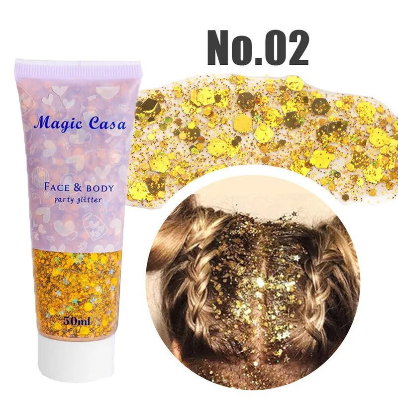 diy glitter body gel | shopsglam