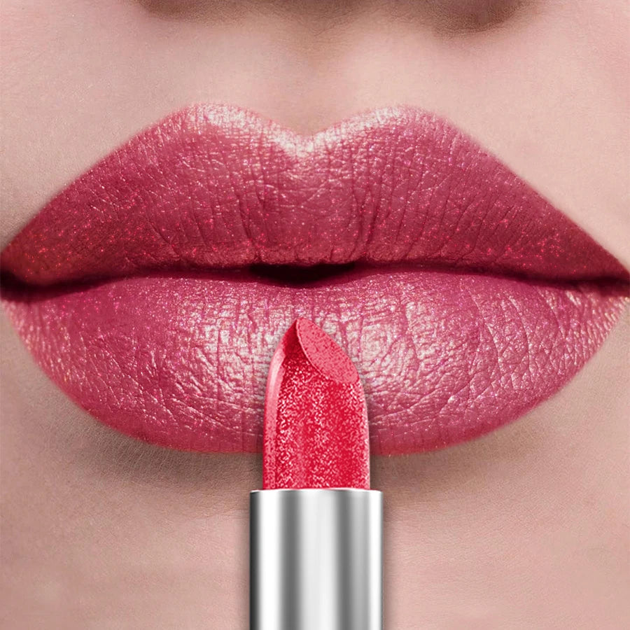 21-Color Bold & Intense Glitter Metallic Lipstick