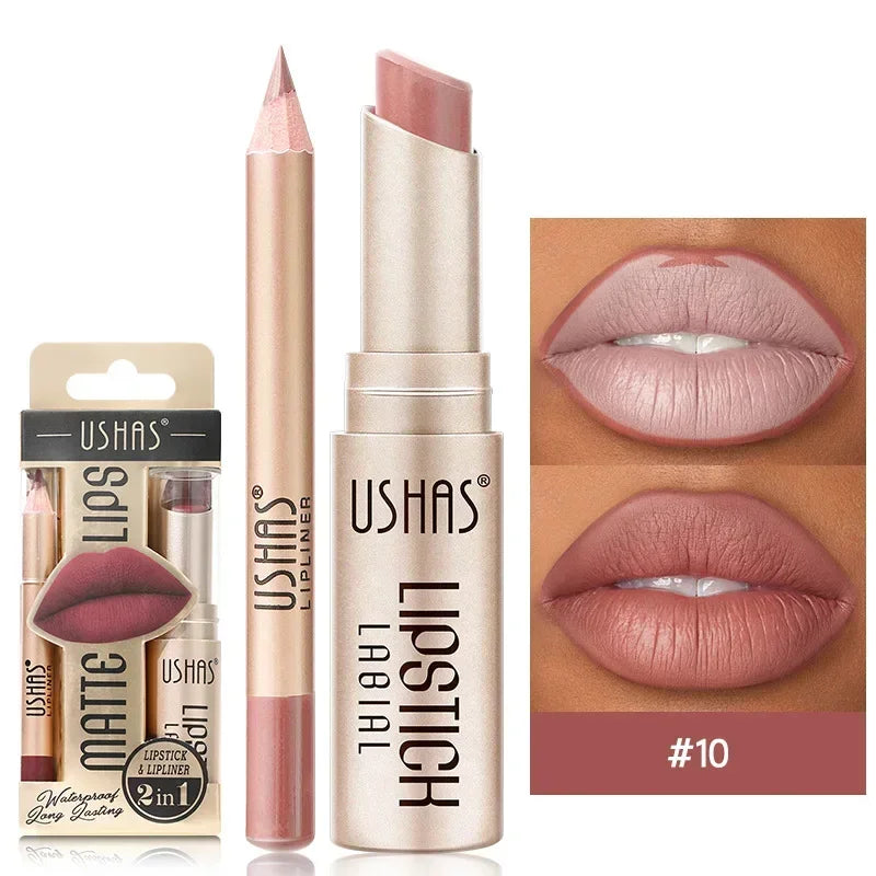 2-in-1 Lipstick & Lip Liner Set