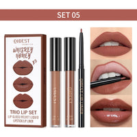 3-Piece Matte Liquid Lipstick & Lip Liner Se