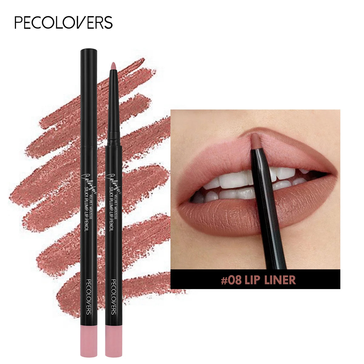 Waterproof Matte Lipliner Pencil – Long-Lasting, Non-Stick & Moisturizing Lip Contour