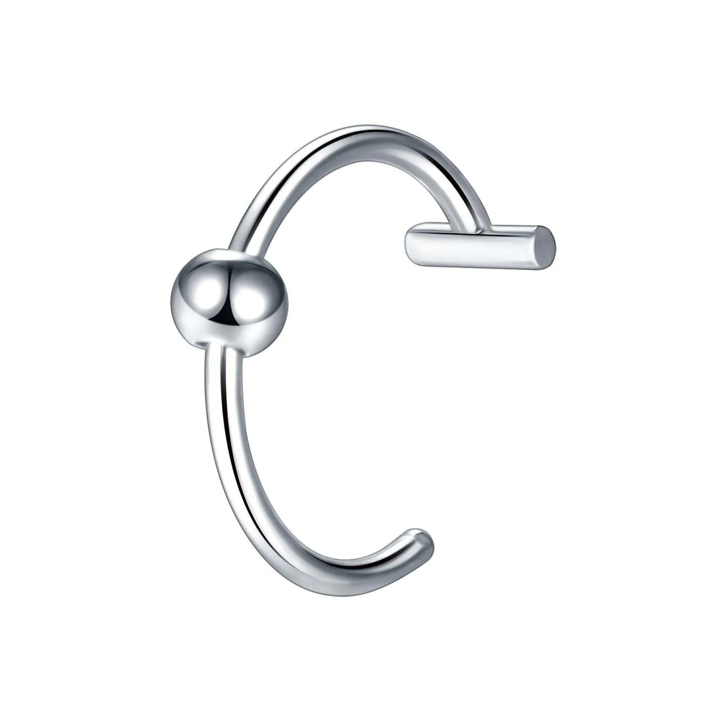 1Pc Stainless Steel Fake Mouth Ring