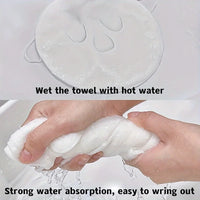 Three-Hole Face Washing Towel – Soft, Absorbent & Reusable