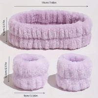 Coral Velvet Facial Hairband