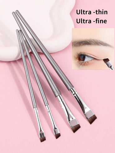 4PCS Liquid Eyeliner & Eyebrow Brush Set