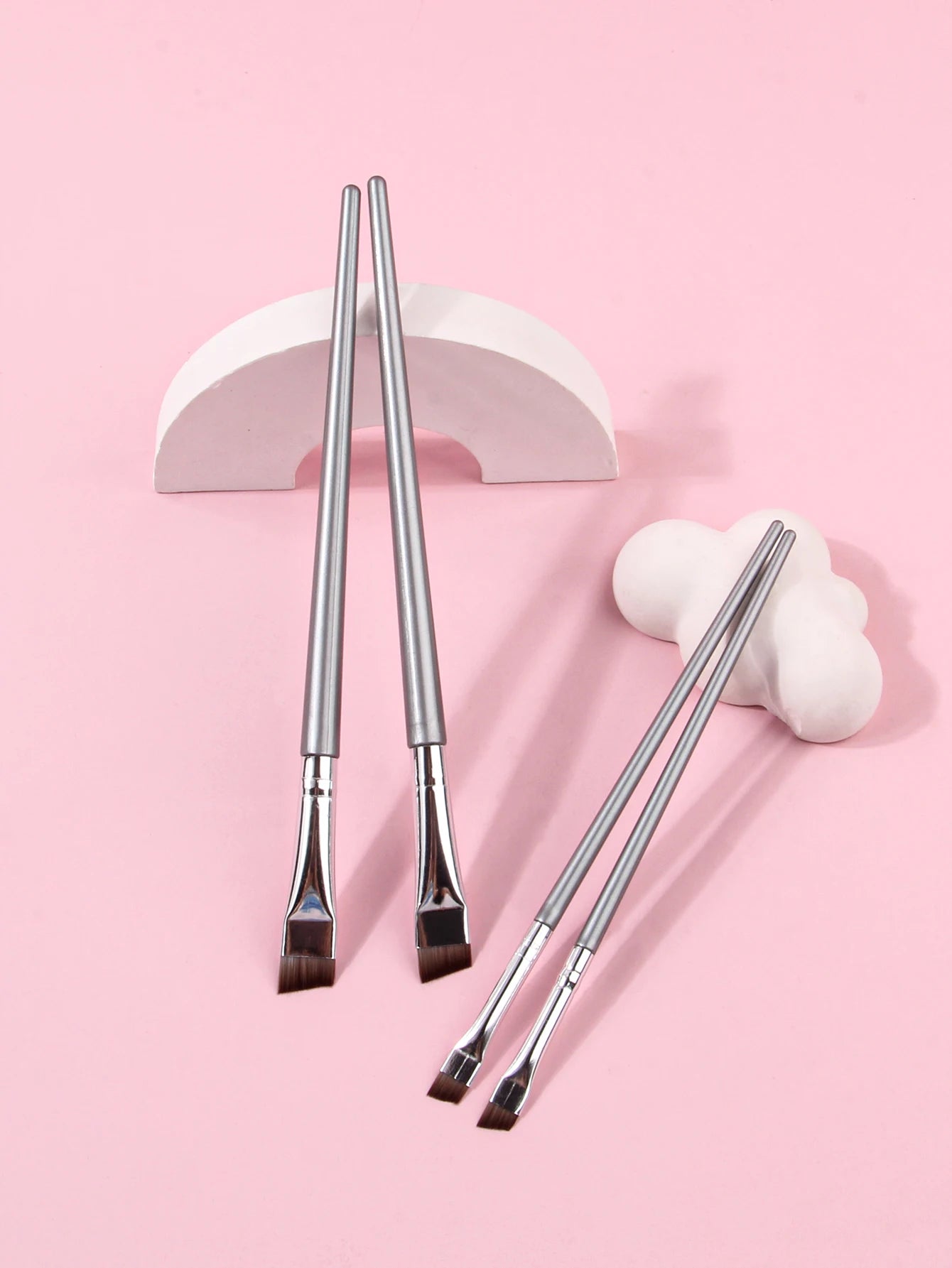 4PCS Liquid Eyeliner & Eyebrow Brush Set