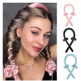 heatless curling rod headband for long hair