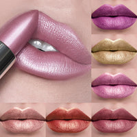 21-Color Bold & Intense Glitter Metallic Lipstick