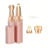 Rechargeable 2-in-1 Eyebrow Razor & Hair Shaver with LED Light