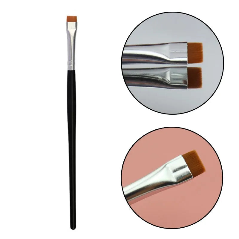 Flat Eyebrow Brush – Ultra-Thin Eyeliner & Brow
