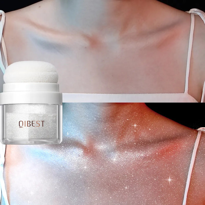 body powder with glitter