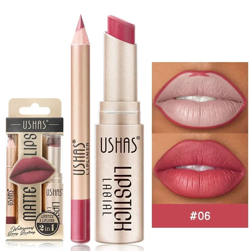2-in-1 Lipstick & Lip Liner Set