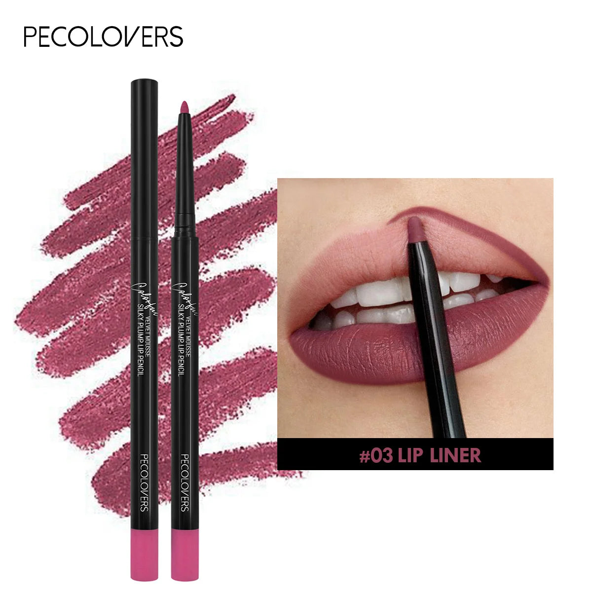 Waterproof Matte Lipliner Pencil – Long-Lasting, Non-Stick & Moisturizing Lip Contour