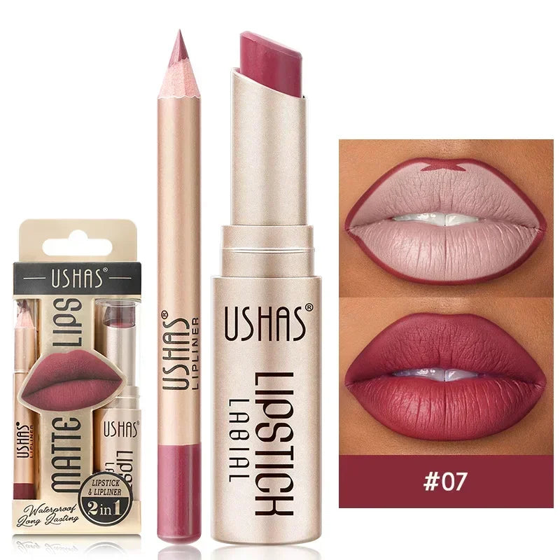 2-in-1 Lipstick & Lip Liner Set