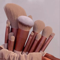 13PCS Makeup Brush Set – Soft & Professional Cosmetic Brushes with Storage Bag