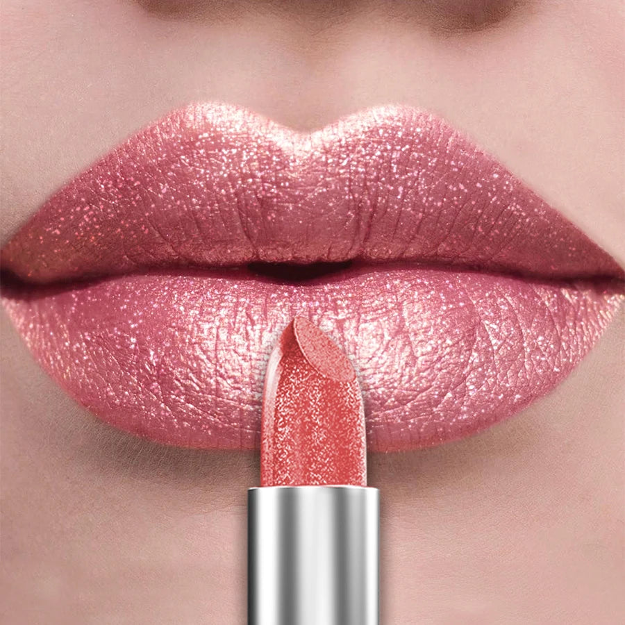 21-Color Bold & Intense Glitter Metallic Lipstick