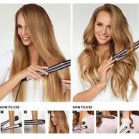2-in-1 Hair Straightener & Curler – Professional Fast-Heating Styling Tool