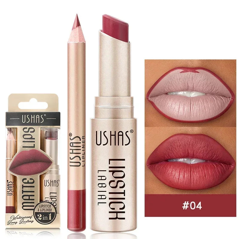 2-in-1 Lipstick & Lip Liner Set