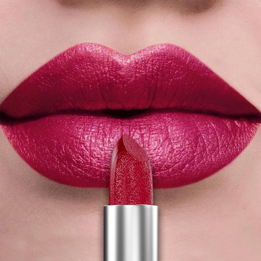 21-Color Bold & Intense Glitter Metallic Lipstick