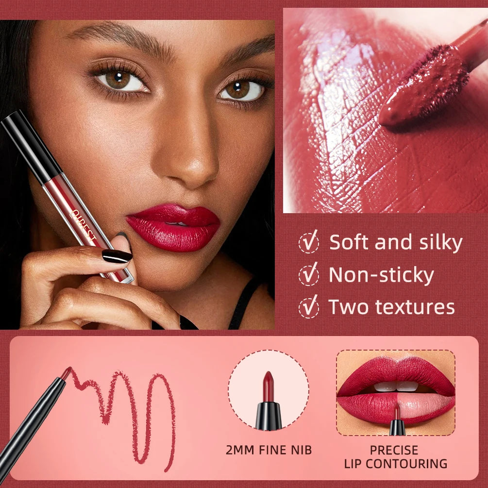 3-Piece Matte Liquid Lipstick & Lip Liner Se