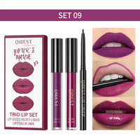 3-Piece Matte Liquid Lipstick & Lip Liner Se