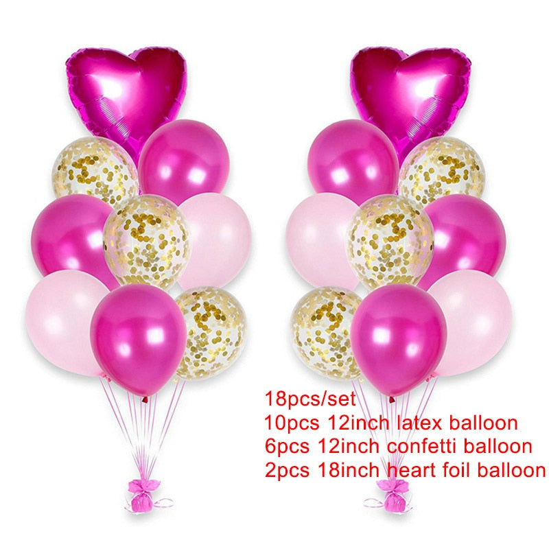 foil love heart balloons