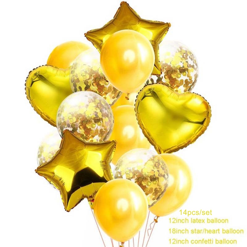 heart shaped gold foil balloons