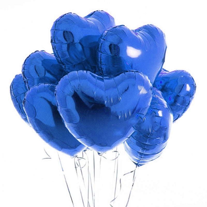 heart shape aluminum foil balloons