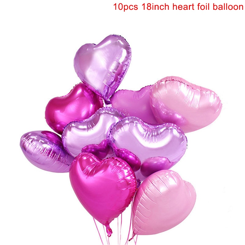 blue foil heart balloons