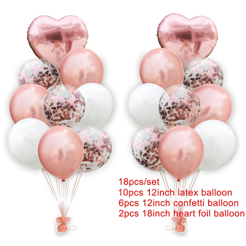 heart foil balloons pink